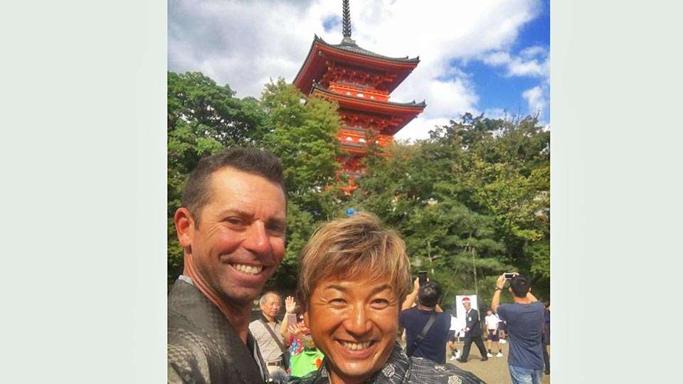 Iaconelli said he had an amazing day with Morizo in Kyoto, where they dressed in kimonos and toured historic places.