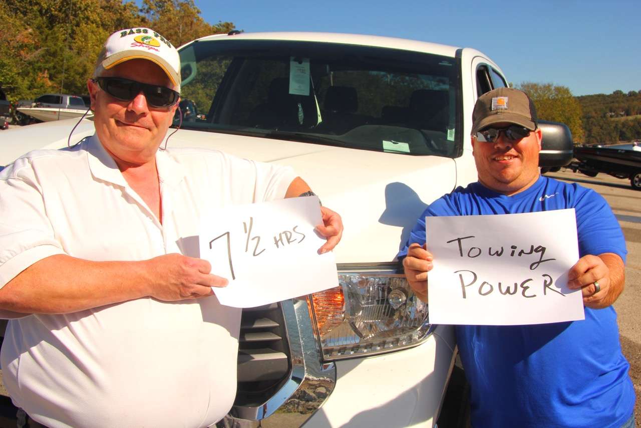 Teddy Smith and Derrick Scott traveled from 7.5 hours from Kentucky with plenty of towing power.  