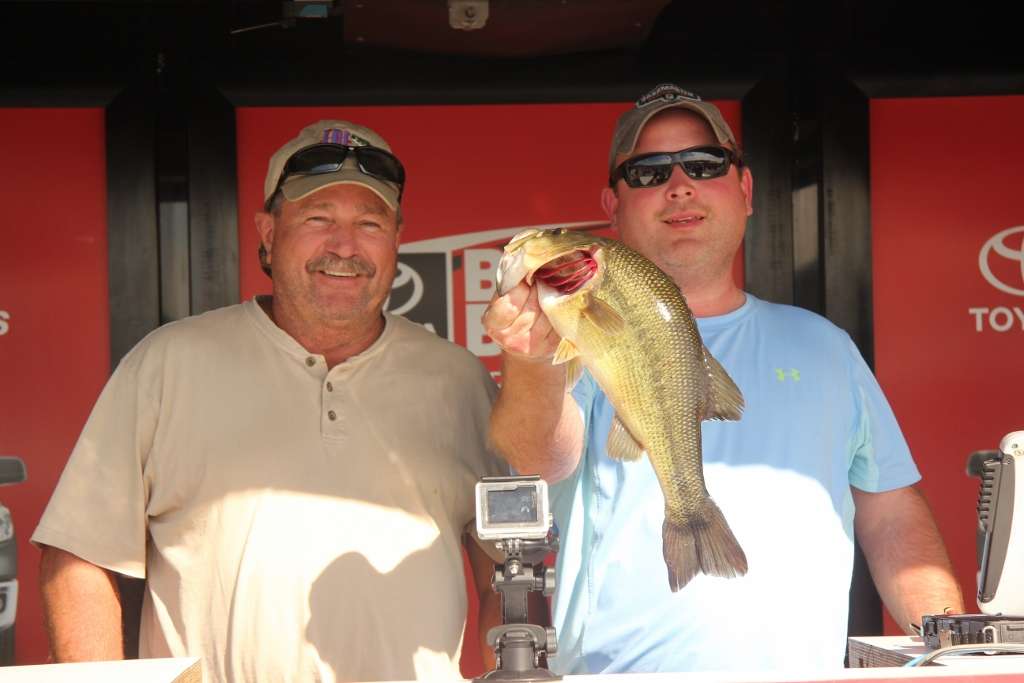 This 3 pound, 15 ounce bass that David Hargis and Charles Davis caught was good enough for Big Bass of the Tournament and a generous $1,000 Free Clothing Certificate from Carhartt. 
