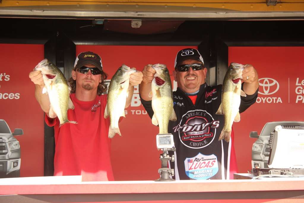 Tom Hunley and Charles Morrison had an awesome day â finishing fourth.