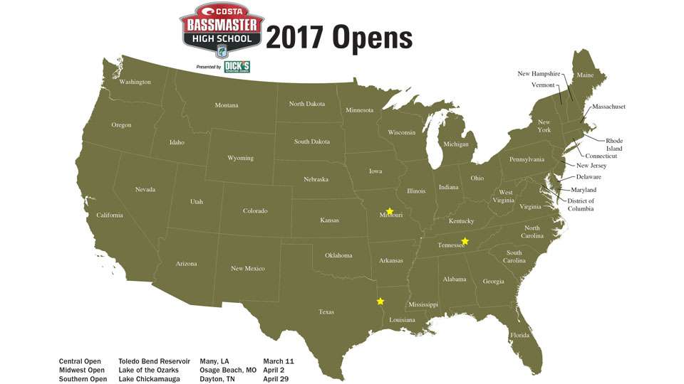 Here are the locations for the events in 2017. Still to be announced is the National Championship. 