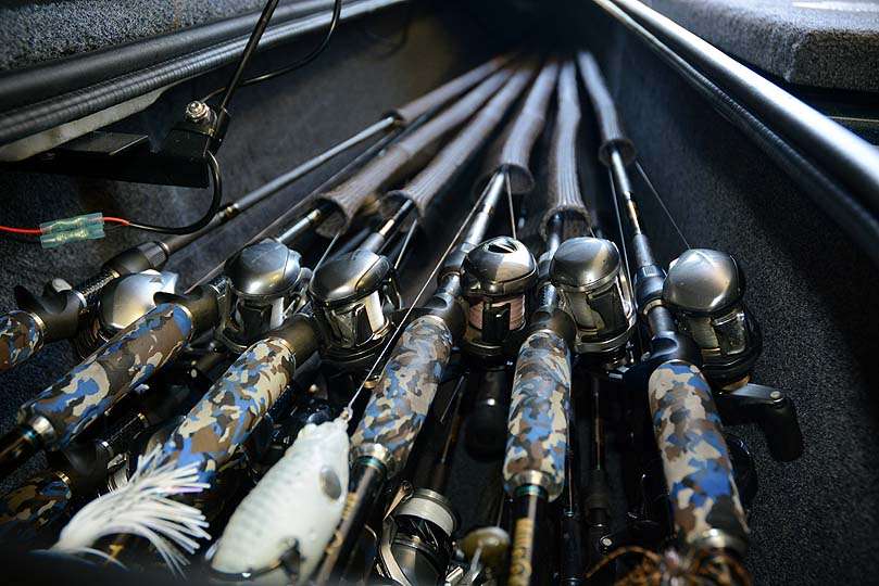 A great source of Australian pride is in the rod box of his BassCat. Jocumsen worked with world-renowned rod designer and fellow Aussie Ian Miller to design these rods. The two spent an entire summer traveling the U.S., testing and refining rod designs. The result is a line of 16 Millerods now available in Tackle Warehouse. Millerods is the only Australian rod company that imports product to this country.