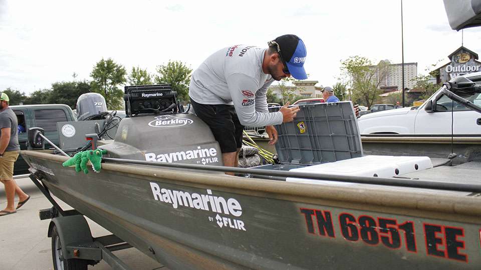 7. Skylar Hamilton <br>
Skylar Hamilton won the first Bass Pro Shops Bassmaster Central Open when he fished the Arkansas River a few months ago. He backed it up with another Top 12 at the Red River and it was in his aluminum boat once again.