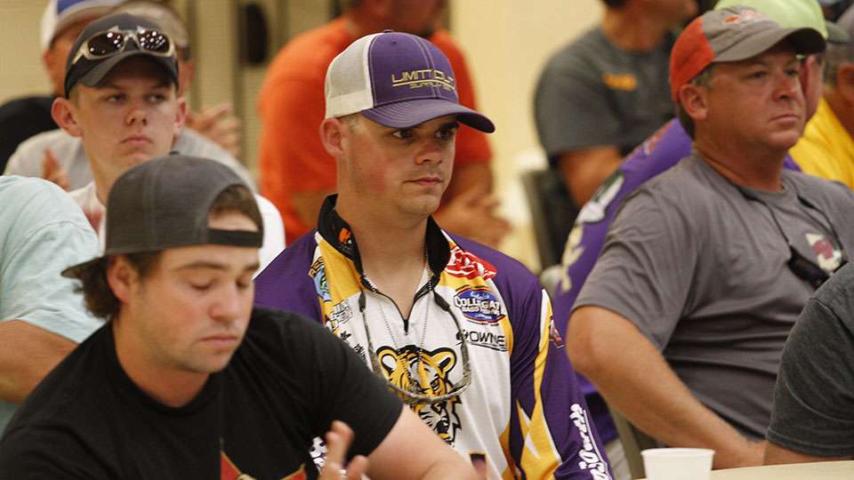 College angler Brent Rome Jr. is fishing as a college angler. He goes to LSU which isn't too far away over in Baton Rouge.