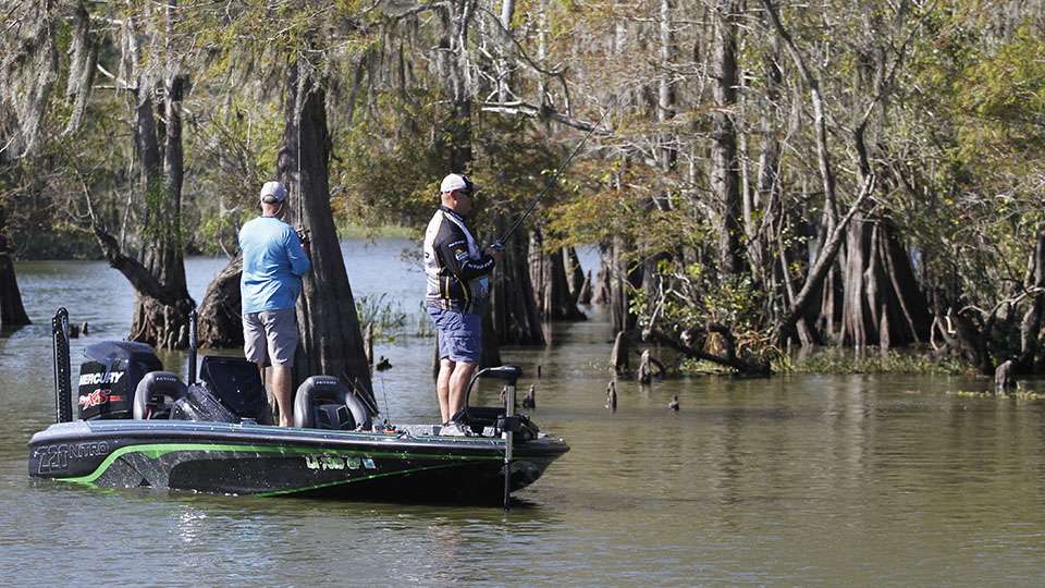 Just down the bank was Eric Gilchrist, who is also a local Louisiana angler.
