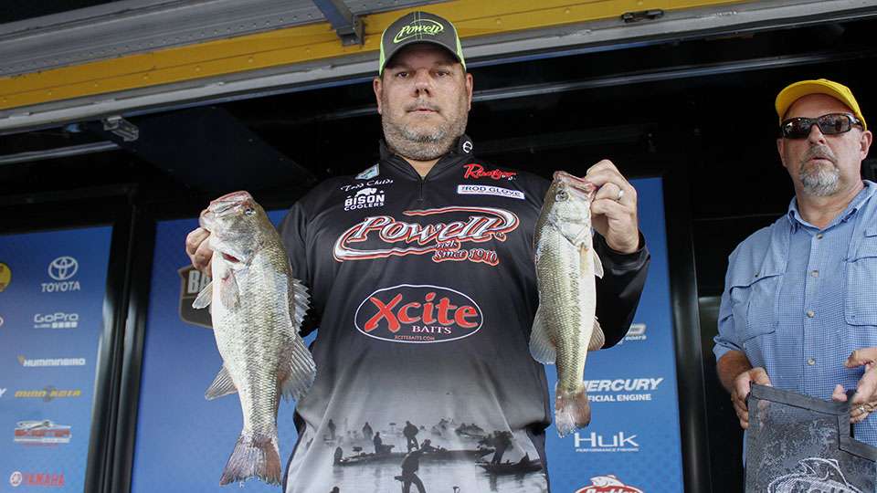 Todd Childs, co-angler (3rd, 7-13)