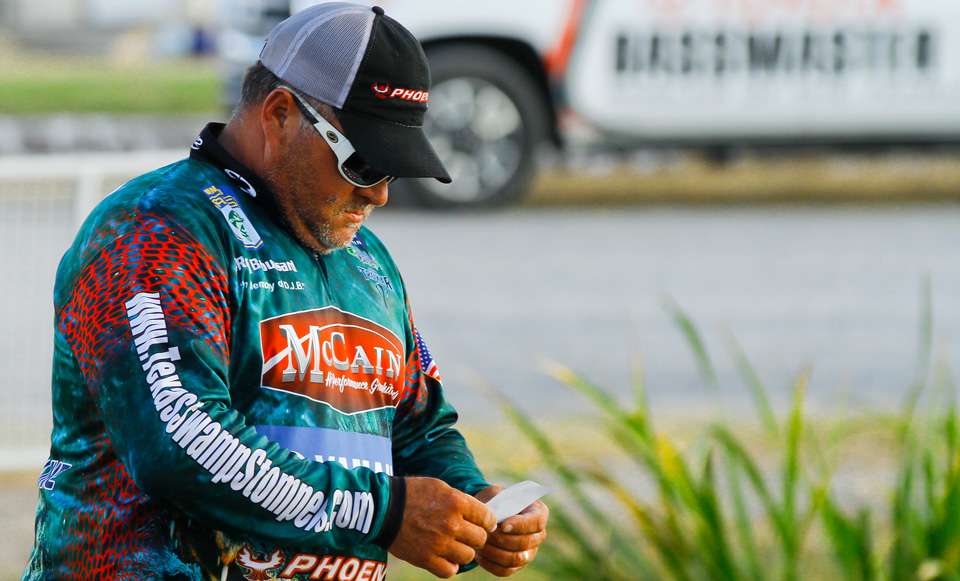 T-Roy Broussard said he had a good day on the water, but never got a big bite. 