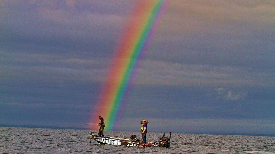 During the Angler of the Year Championship with Seth Fieder, this rainbow was shining on him as much as anyone.