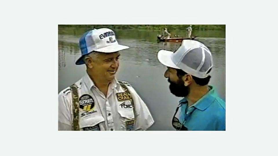 Bo Dowden, the 1980 Classic champion, was rather sponsor conscious when he came up with this double-fronted hat. It had Johnson on one side and Evinrude on the other. He could just spin it around to represent either.