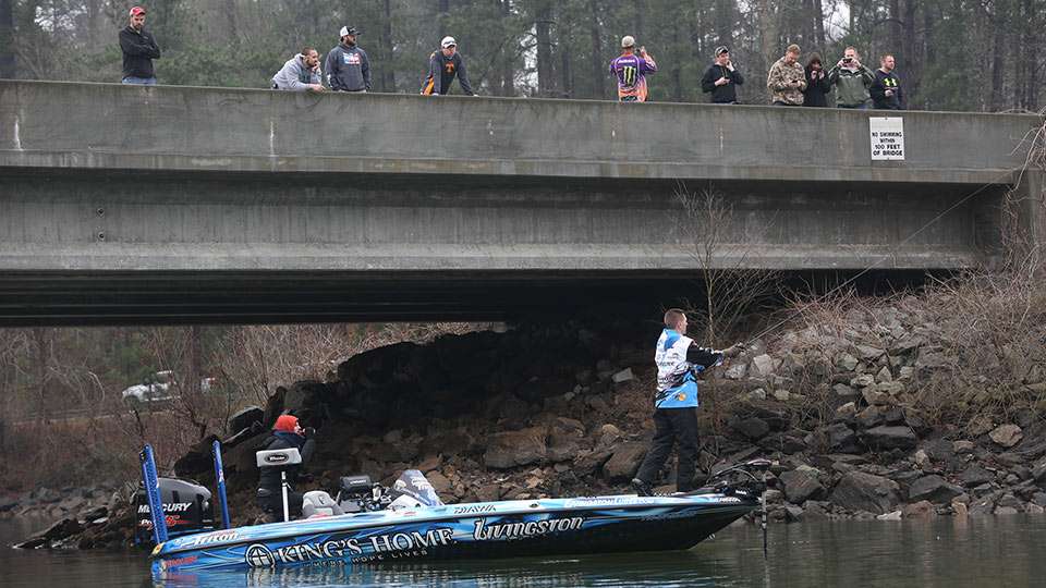     
Howell began the final day off the radar but drew attention with a quick 22-pound limit. He culled to 29-2 for his winning 67-8 total. No one had ever come back from as far as 11th place to win the Classic.