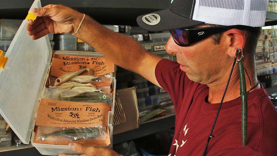 He pulled out some rarely used Mission swimbaits. âIf we go back to the California Delta, you better believe Iâm going to grab this box,â he said.