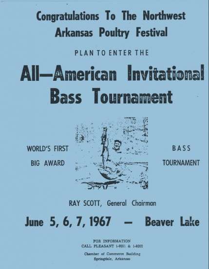 <b>1967 ALL-AMERICAN, BEAVER LAKE:</b> No talk of greatest events would be complete without including the first-ever B.A.S.S. event, the All-American on Beaver Lake in Arkansas. This event was the kickoff to creating a sport that has touched millions of lives.