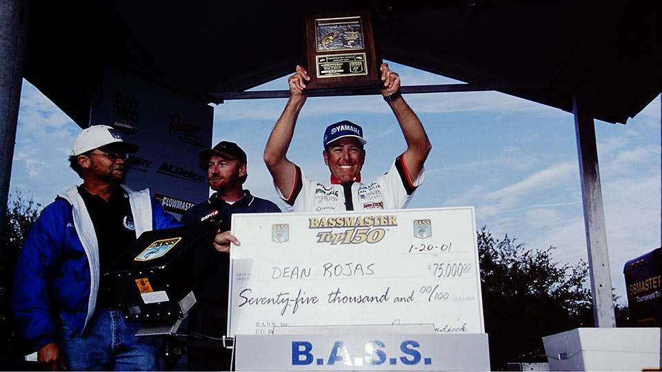   Rojas finished by winning the tournament with the four-day weight record in the five-bass era. His 20 fish weighed 108-12 and made him the first member of the Century Club. Rojasâ four-day mark was topped five years later by Preston Clarkâs 115-15 on South Carolinaâs Santee Cooper. Steve Kennedy topped that with 122-14 a year later on Californiaâs Clear Lake and Paul Elias broke that in 2008 with 132-8 on Texasâ Falcon Lake.