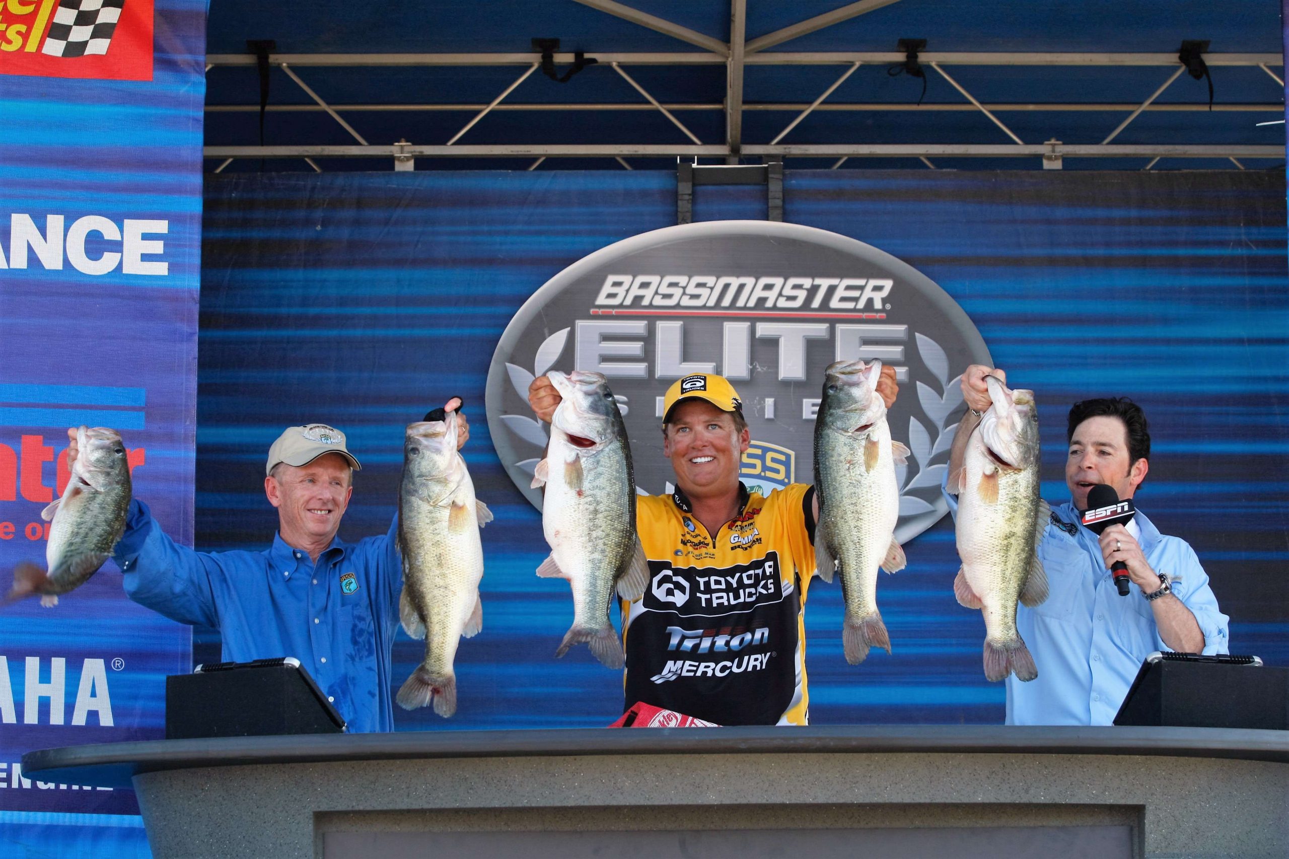   While Elias jumped over four anglers to win, Terry Scroggins made a bigger climb as he started Day 4 in 12th place and ended as runner-up. He caught 44-4, which stands second only to Dean Rojasâ 45-2 on Lake Toho in 2001 as the heaviest single day catch in B.A.S.S. history. Scroggins said he lost a 10- to 11-pounder in the final minutes that would have shattered Rojasâ mark.