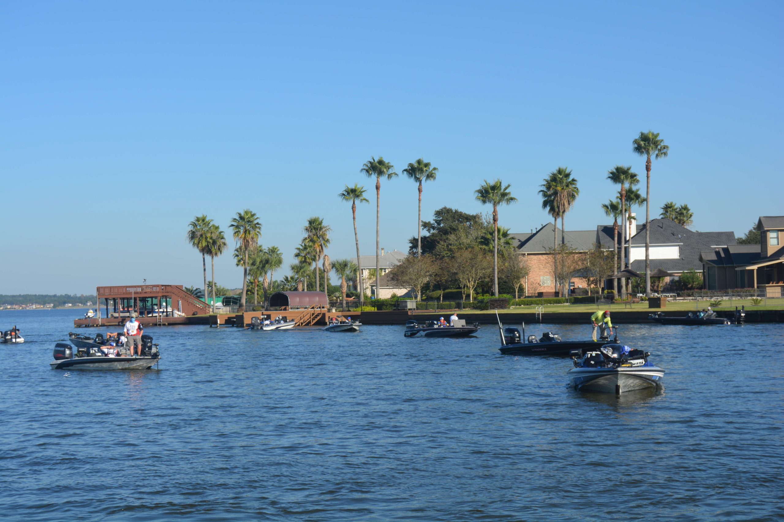 Competitors are coming into Lakeview Marina in Conroe, Texas, where they will weigh in each day, beginning Thursday.