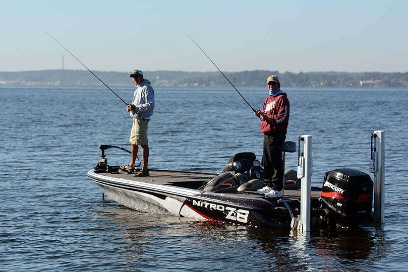 Fishing out deeper are the qualifiers from Wisconsin, Ted Heitschmidt and Daniel Elsner. 