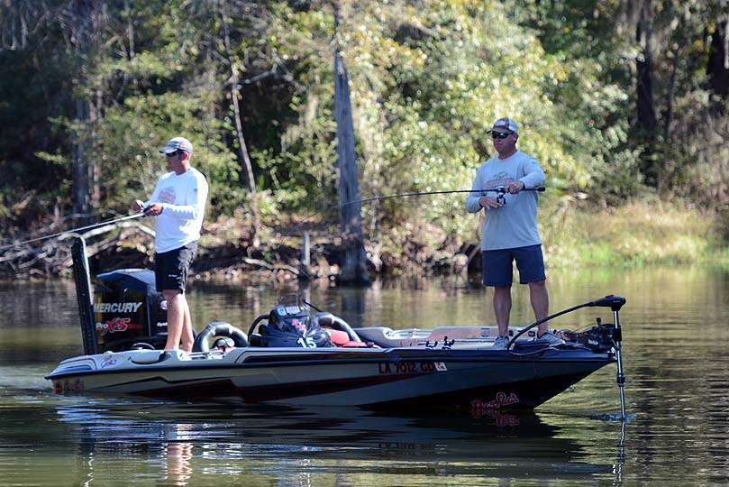 Non-boater and fellow club member Ryan Lavigne joins Cavell. He won his division at the Central Regional held last April on Lake Guntersville. 