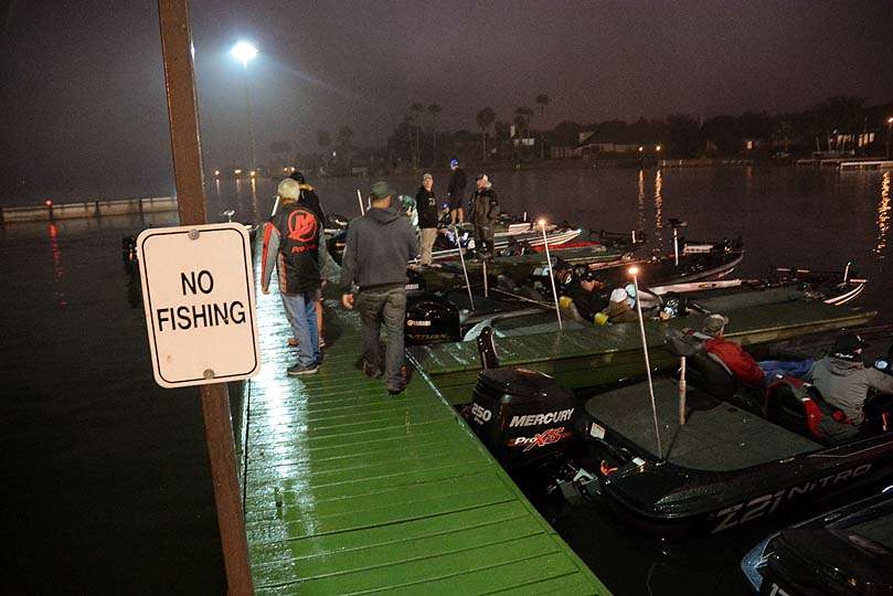 This will be just about the only area on Lake Conroe that will not see a lure.