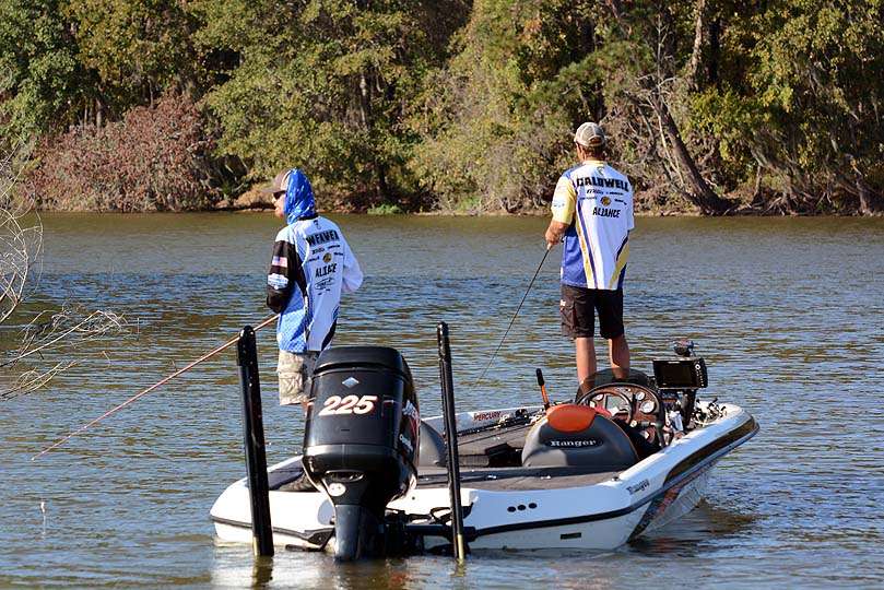 Nate Caldwell, the boater champion from Colorado, is spending Day 1 with Jake Weaver of Montana. Both anglers qualified for the championship from the Western Regional held on Lake Mead. 