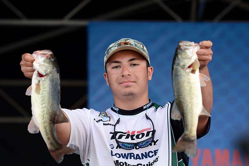 Mike Duarte, a former high school angler, has moved on to the college ranks. Heâs the top non-boater from Maryland. 