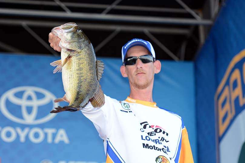 Jason Vaughn from Delaware with his largemouth weighing 7-3.
