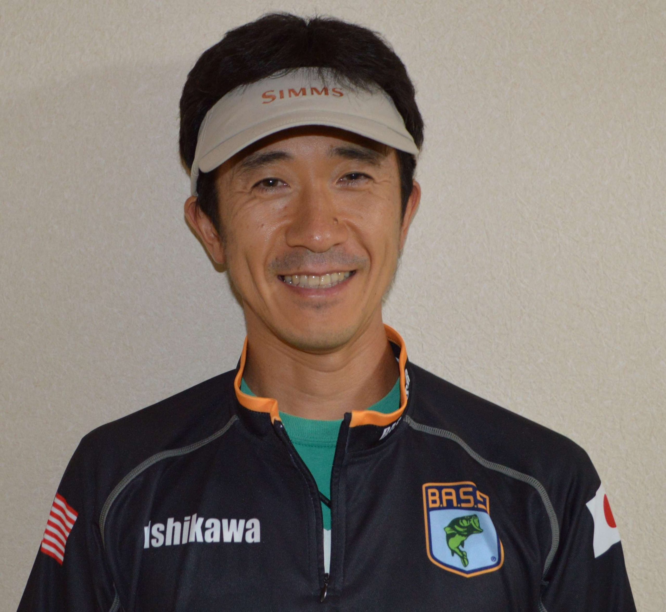 Naoaki Ishikawa <br>
Japan Boater <br>
Naoaki Ishikawa of Tokyo will come to this side of the globe to compete on behalf of Japan. He works for the local government back home, and this will be his first Nation Championship. He is sponsored by North Wave, and heâs a member of the Shonan Bassmasters. Ishikawa likes rugby and football.