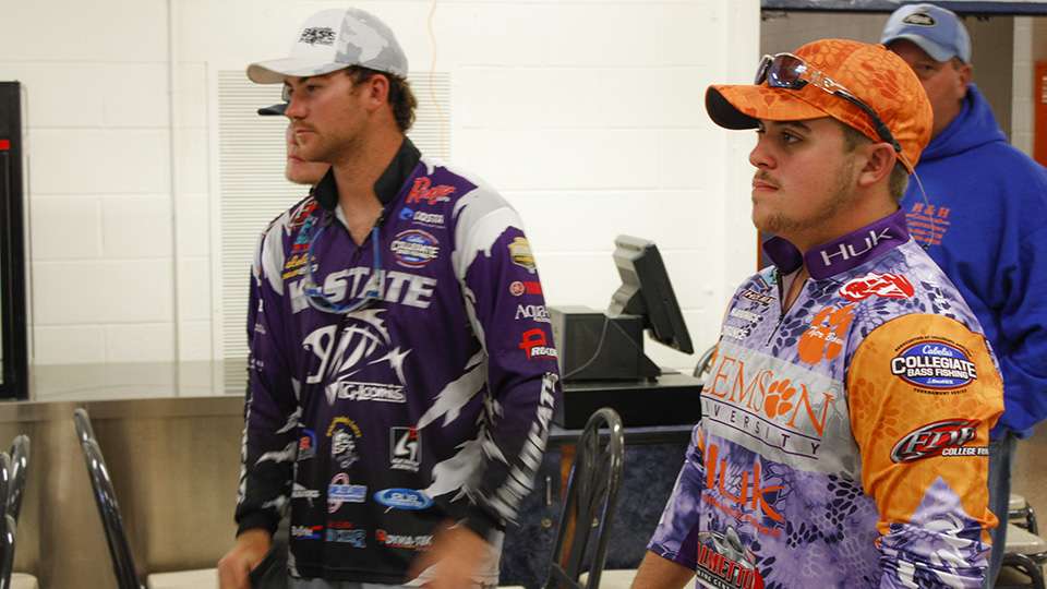 Two out-of-state schools came to support the event. Clemson came from South Carolina while Kansas State drove 13 hours to fish.