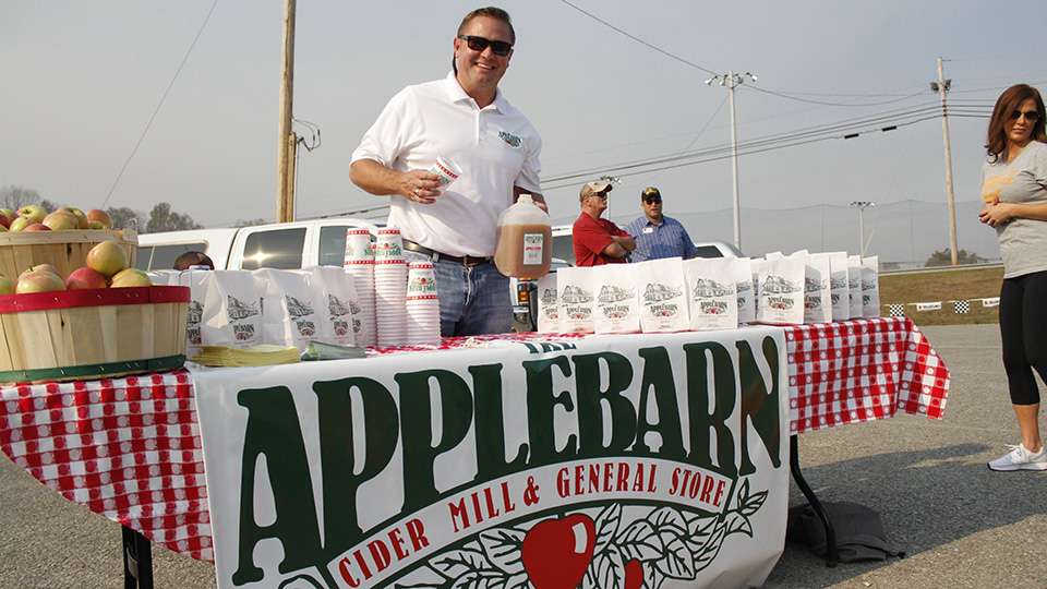 The Apple Barn had cider and individual pies available for the anglers and their families.