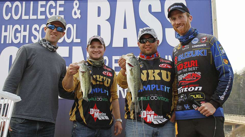 Greg Humphries and Dominic Bonavita of Northern Kentucky finished in 5th with 3.55 pounds.