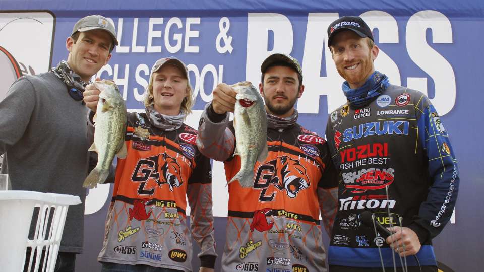 Lucas Harrison and Trevor Lewis of Georgetown finished tied for 3rd with 4.12 pounds.