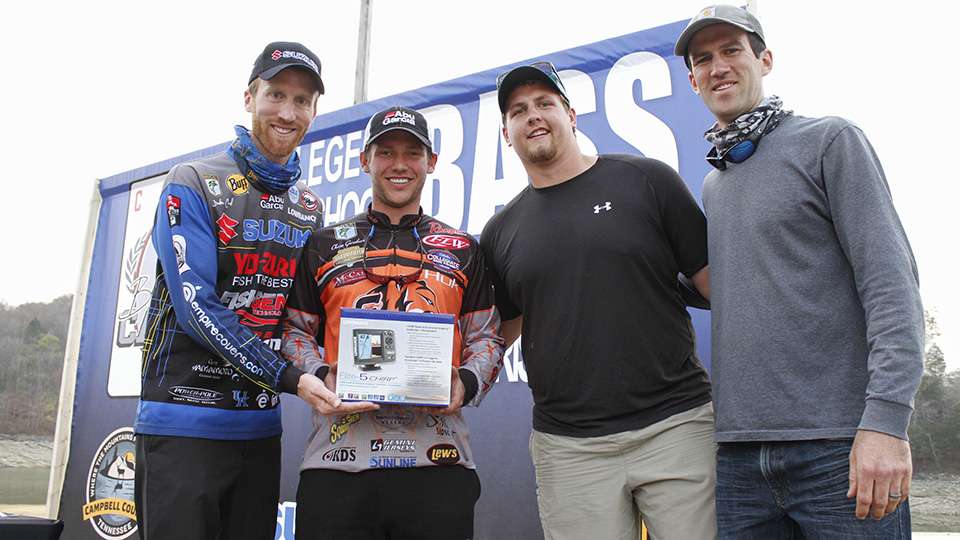 The college winners of the Lowrance Elite-5 from Georgetown College.