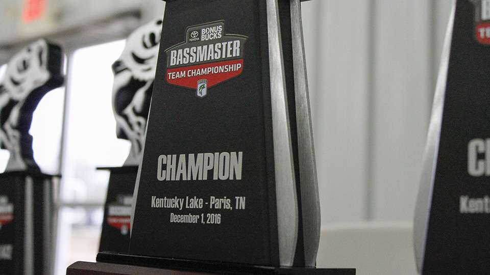 This is the third annual Toyota Bonus Bucks Bassmaster Team Championship. The previous two tournaments were on DeGray Lake (2014) and Lake Guntersville (2015).