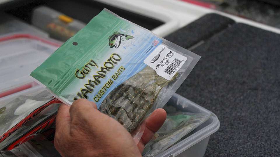 And Yamamoto Shad Shape worms, which are heavily used smallmouth baits.