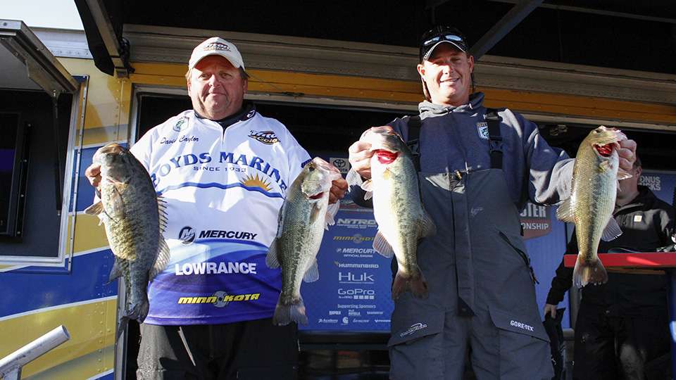 David Caylor and Robbie Pelt of the Alabama Bass Trail (8th, 18-6)
