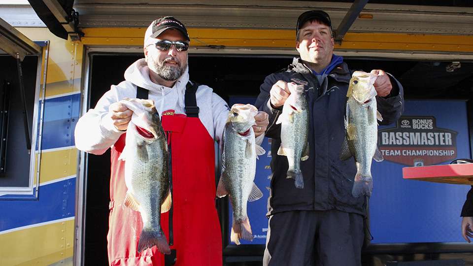 Rex Chambers and Brent Crow of the Alabama Bass Trail (31st, 13-5)