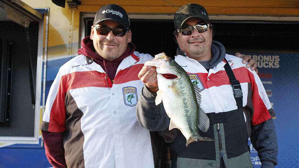 Mike Williams and Duane Jacobs of the Bassmania Team Trail (103rd, 4-13)
