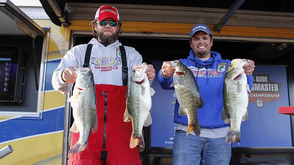 Derrick and Dustin Compton of the Carolina Bass Challenge (4th, 20-3)