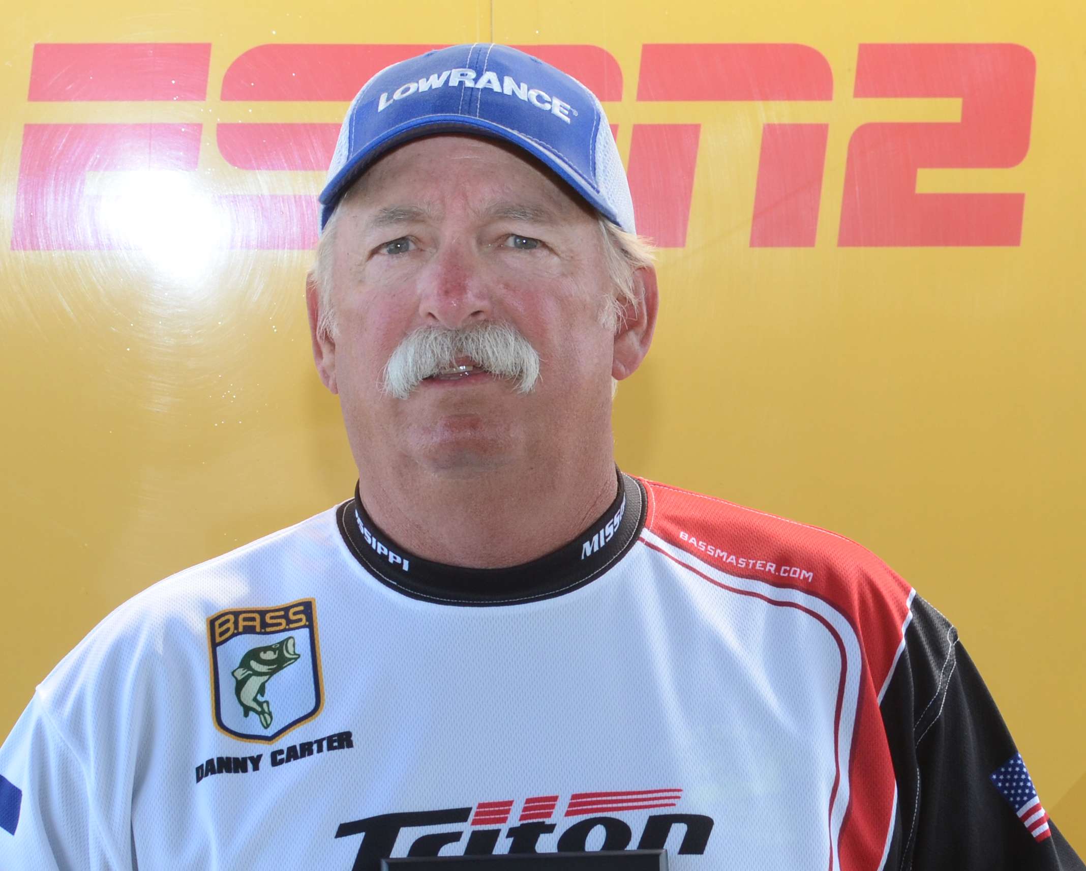 Danny Carter <br>
Mississippi Boater <br>
Danny Carter of the North Mississippi B.A.S.S. Association has qualified for the championship before, and heâs back at it for his second time. He likes duck hunting as well as gardening. His sponsors are Peanut Craft Lures and Sports of All Sorts. 
