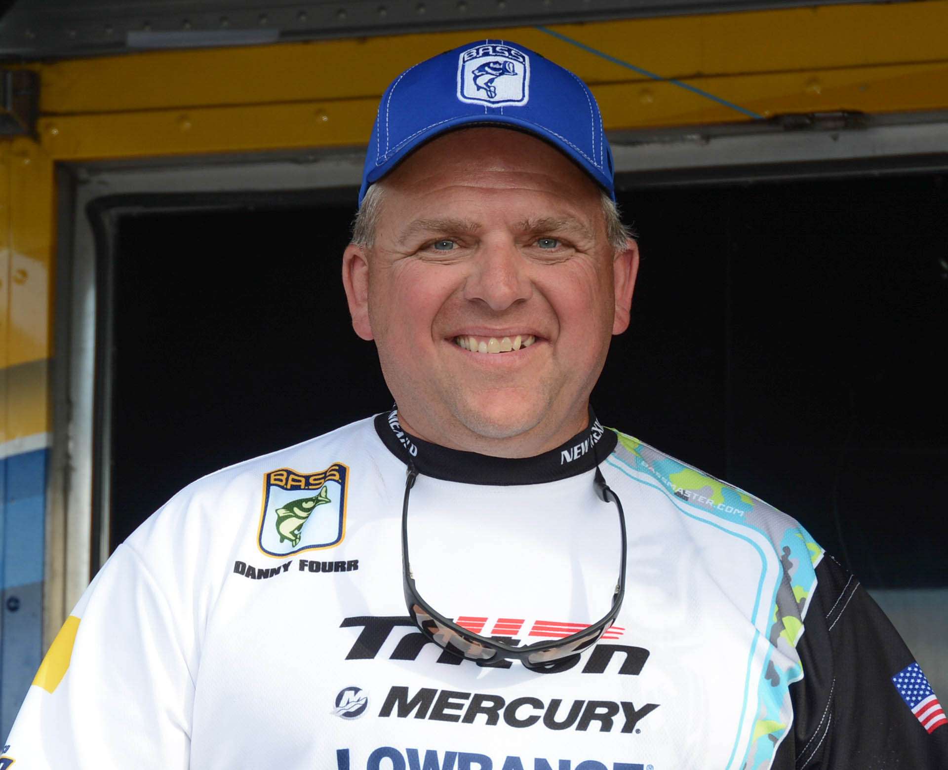 Danny Fourr <br>
New Mexico Nonboater <br>
Danny Fourr is a manufacturers rep. Heâs a member of the Four Corners Bassmasters, and he loves camping and hanging out with his family. This will be Fourrâs first championship. He is sponsored by Clow Valve Co. and Denali Rods. 