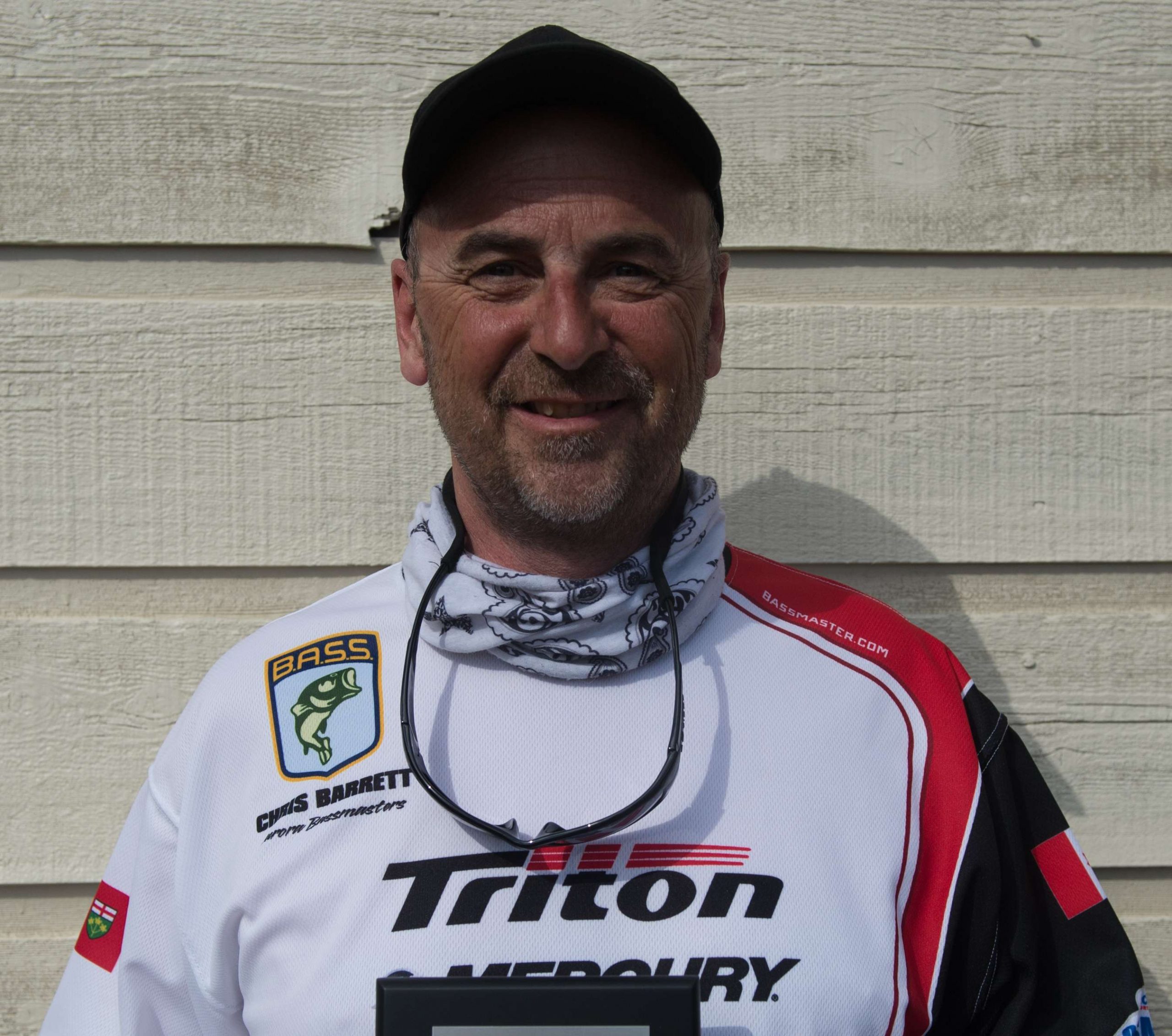 Chris Barrett <br>
Ontario Nonboater <br>
Chris Barrett of Ontario likes putting rounds of golf, playing hockey and snowboarding in Ontario. He is a municipal inspector, and the Aurora Bassmasters member will be fishing his first championship. His sponsors include Lowrance, Mercury, MotorGuide, Vigor Glasses, Ultra Tungsten, Live Target and Triton Boats. 