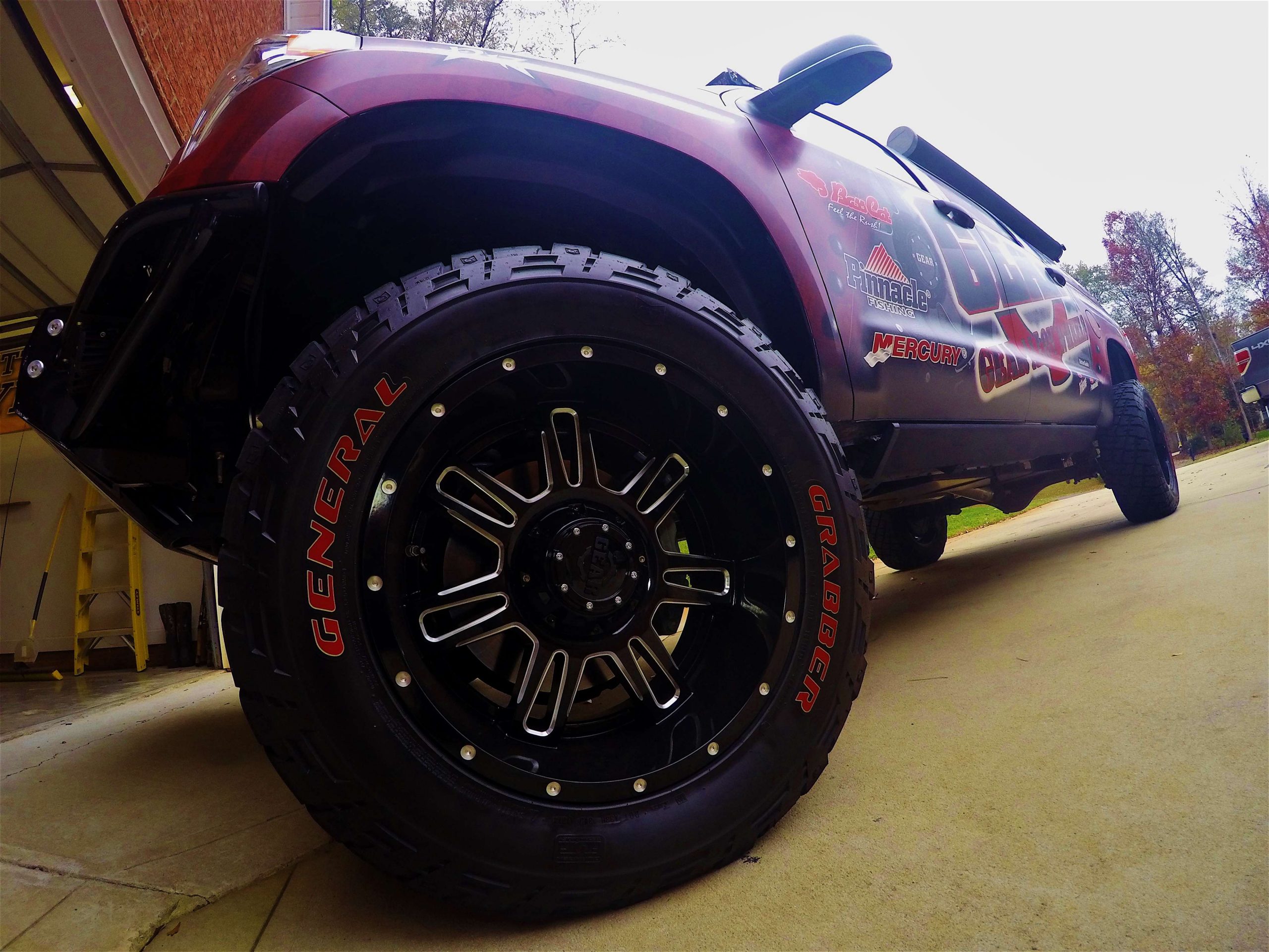 Big wheels and tires are a must also. But to add them, a lift kit is required.