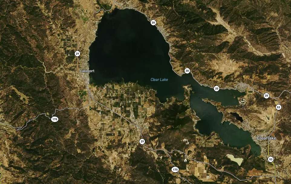<h4>3. Clear Lake, California</h4><BR>
Previous: <BR>2015: 9 <BR>2014: 2<br>2013: 3<br>2012: 10