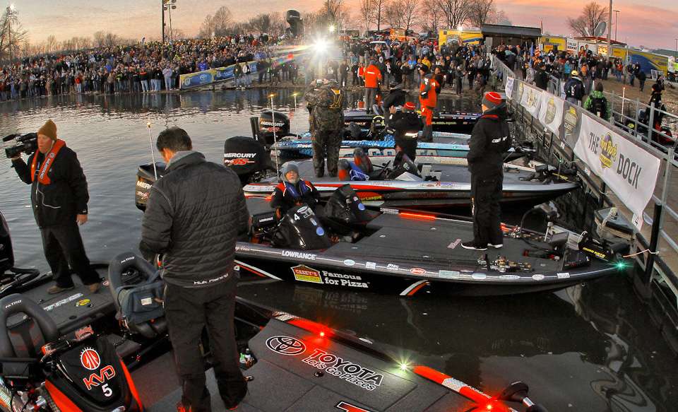 The 2016 Bassmaster season began on the shoreline of Grand Lake in Oklahoma, for Day One of the 2016 Bassmaster Classic. 
<BR>
<BR><i>Editor's Note: We asked B.A.S.S. photographer James Overstreet to share a few of his favorite pictures with us. Here is a photographic journey through the major B.A.S.S. events of 2016 brought to you by the one and only JO.</i>
