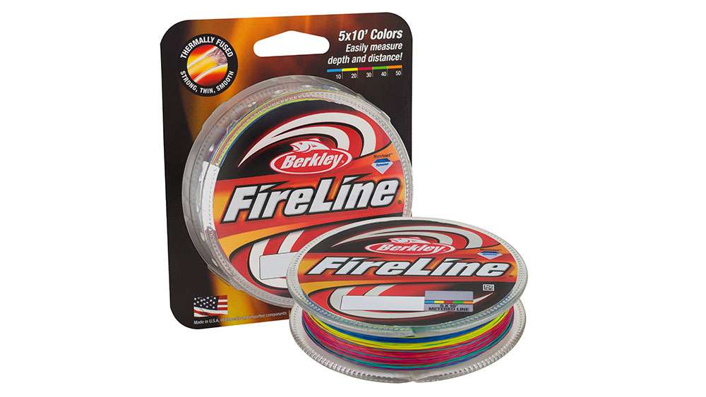 <b>Berkley FireLine Metered Braid</b><br><br>
Berkley FireLine Metered is an exceptionally practical color-coding on a strong, abrasion-resistant superline. Five, 10-foot color sections make measuring your line simple. Know exactly how much line you have out at all times. $17.95
<br><br>
<a href=