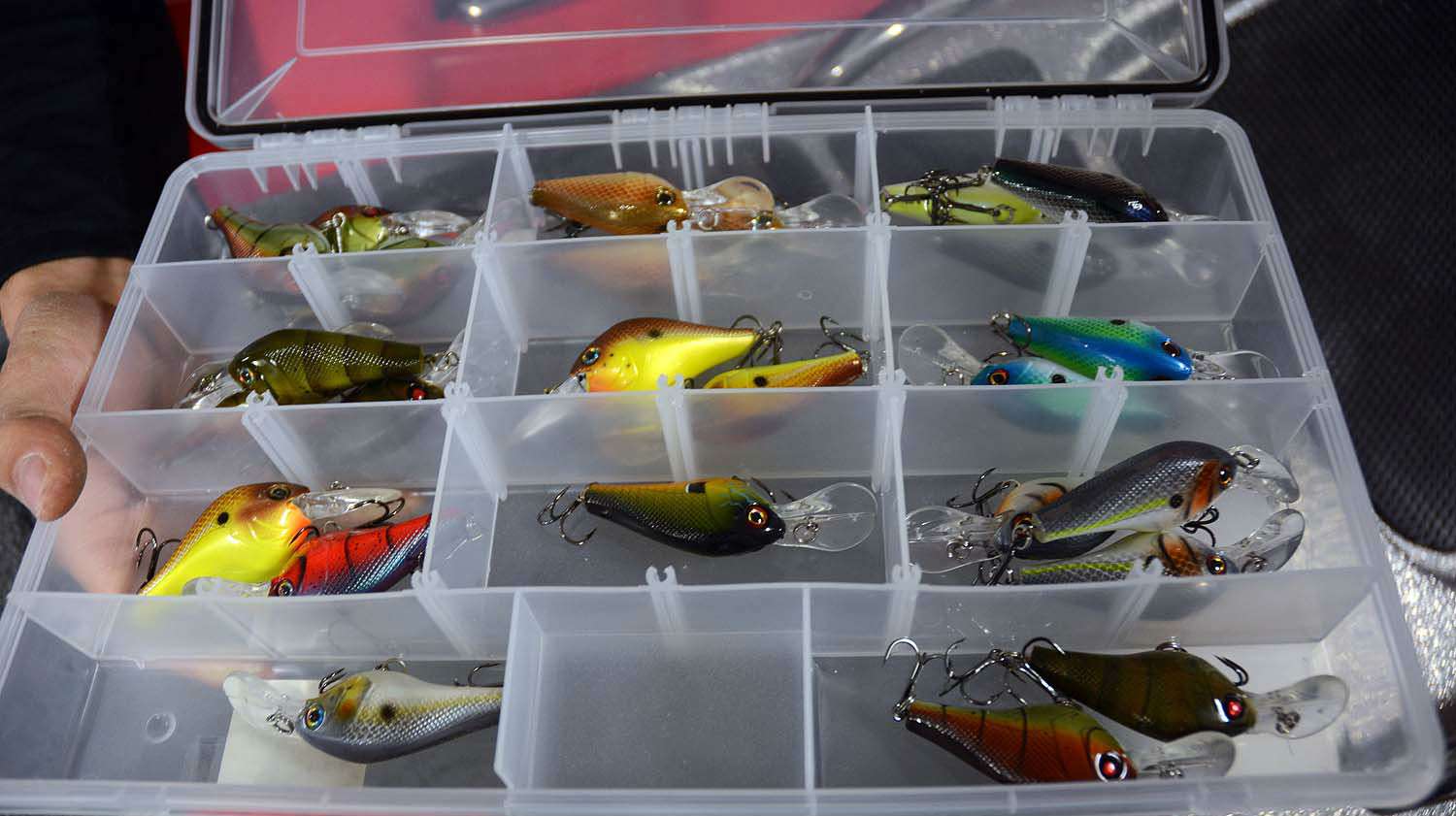 Before the first cast is made of the 2016 Elite Series season this box of crankbaits will be filled with baits. Everything has a place and so it goes for lipped lures. 