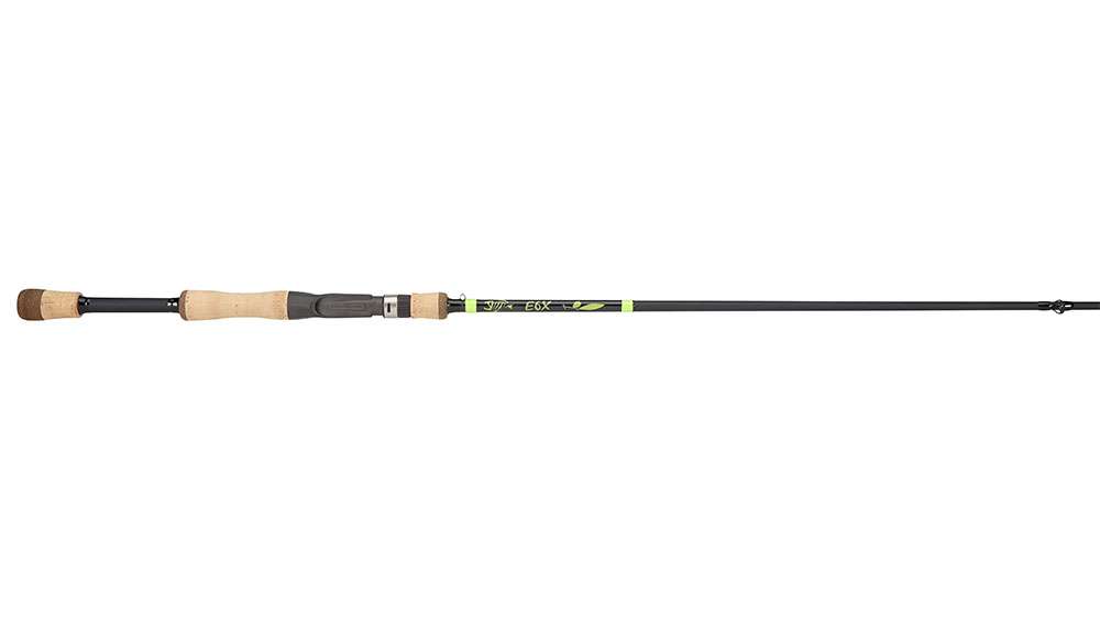 <b>G. Loomis E6X Rods Series</b>
<br><br>Designed around a performance platform with a focus on weight, balance, sensitivity and action, anglers of all levels can experience what G. Loomis is all about with the new E6X rods series. The now available series â winner of the âBest New Freshwater Rodâ New Product Showcase award at the 2015 ICAST Show â includes 30 casting and spinning rods, offered in both technique specific models with exacting actions, and âClassicâ models with easy to cast, more forgiving actions for use with a variety of lures, along with two new two-piece rods coming in fall 2015 â the medium-heavy power E6X 803-2S JWR and medium power 852-2S JWR. These rods will be the ticket for anglers looking for tackle travel convenience. $179.99-$199.99
<br><br>Learn more at <a href=