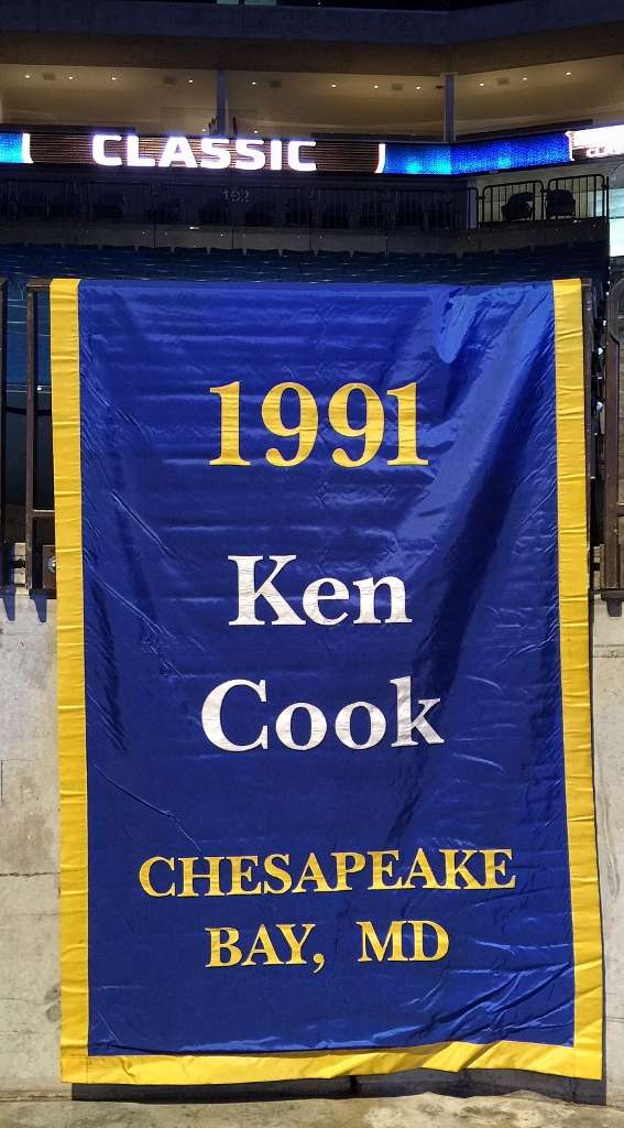 I took this photo of this banner while I was alone behind a curtain so no one would see the tears in my eyes, my great buddy Ken Cook passed away about a month or two before the Classic, it felt good to see his banner, it felt bad to see his bannerâ¦love and miss you Ken.