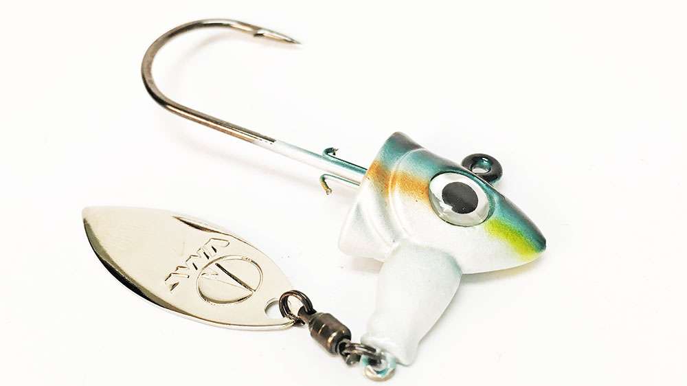 <b>VMC Spin Jig</b><br><br>

The Spin Jig come equipped with a premium VMC hook made from high carbon steel with a forged shank and a needle point. The jig has an exaggerated belly keel and premium ball bearing swivel that maximizes swim-and-spin actions. $3.99-$4.49
<br><br>
<a href=