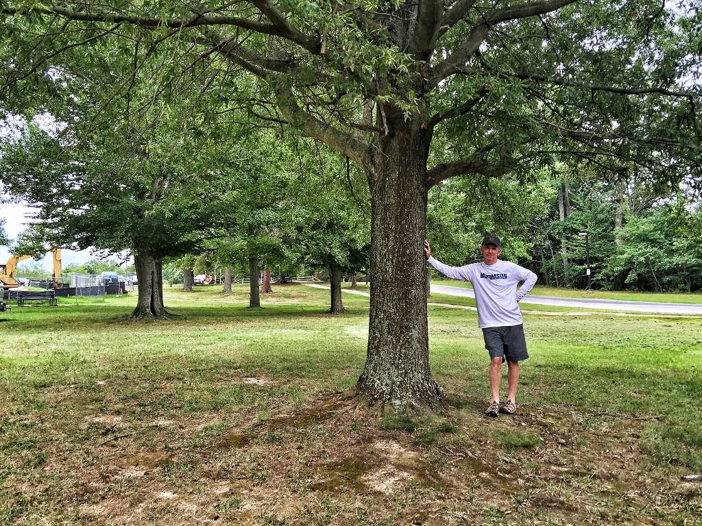 Back down south to the Potomac event, that tree Tournament Director Trip Weldon is leaning against was just a little sapling the first time Trip was here at an eventâ¦