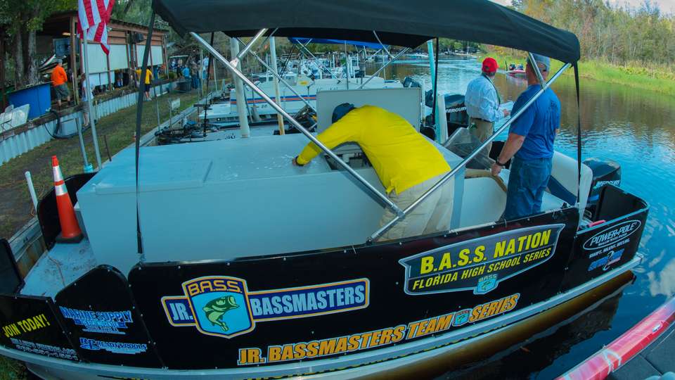 The Florida B.A.S.S. Nation live-release boat was busy taking the fish back to the waters.